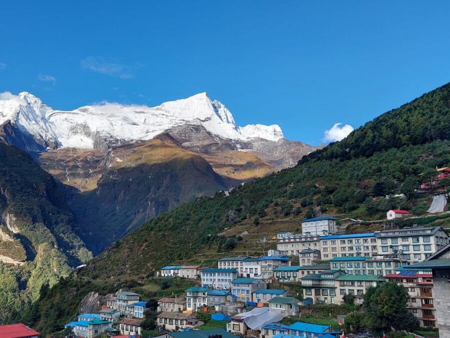 Namche Bazar in Nepal EBC trekking wetraveloutdoor homepage
