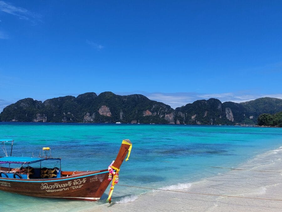 Phi-Phi Islands in Thailand, longtail boot