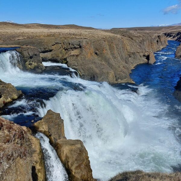 Road trip Ringroad Iceland 10 days Reykjafoss waterfall