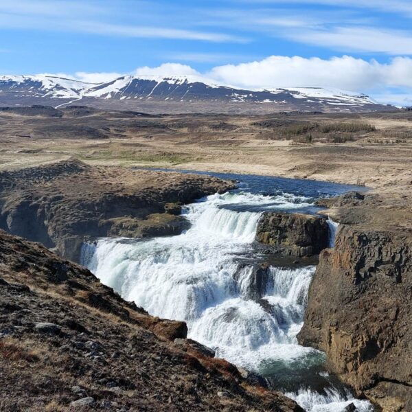 Iceland Reykjafoss waterfall