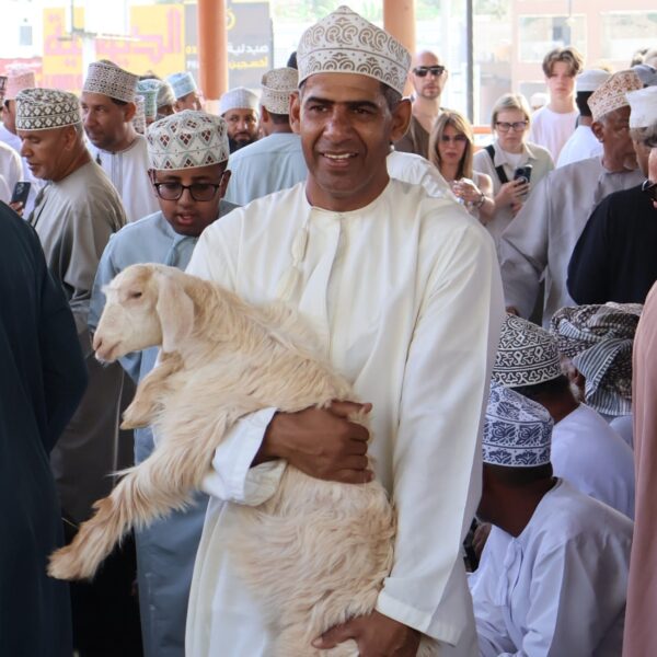 Geitenmarkt op vrijdag Nizwa Oman